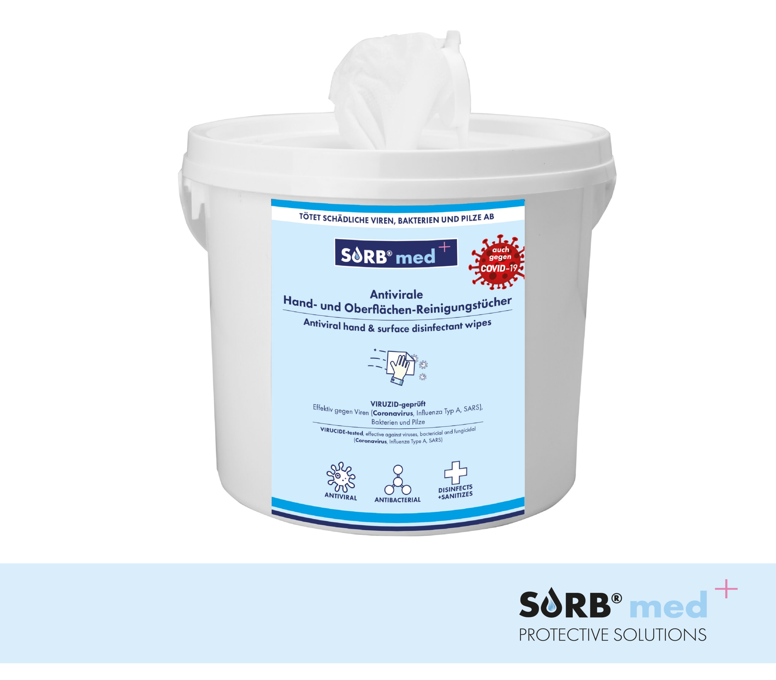 SORB®med Antivirale Oberflächen-Reinigungstücher (AV)