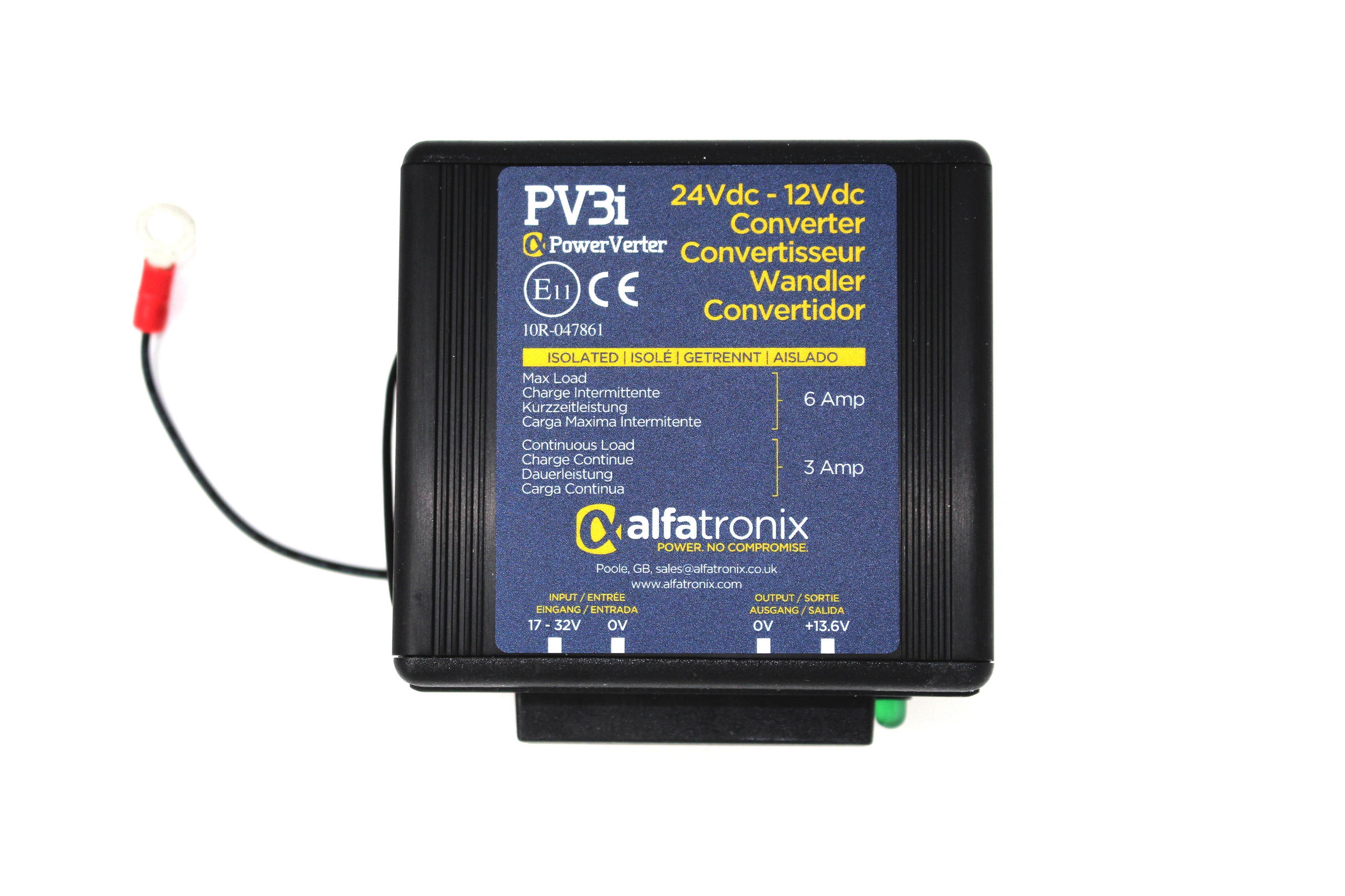 Alfatronix PV3I Spannungsumwandler 24V auf 12V